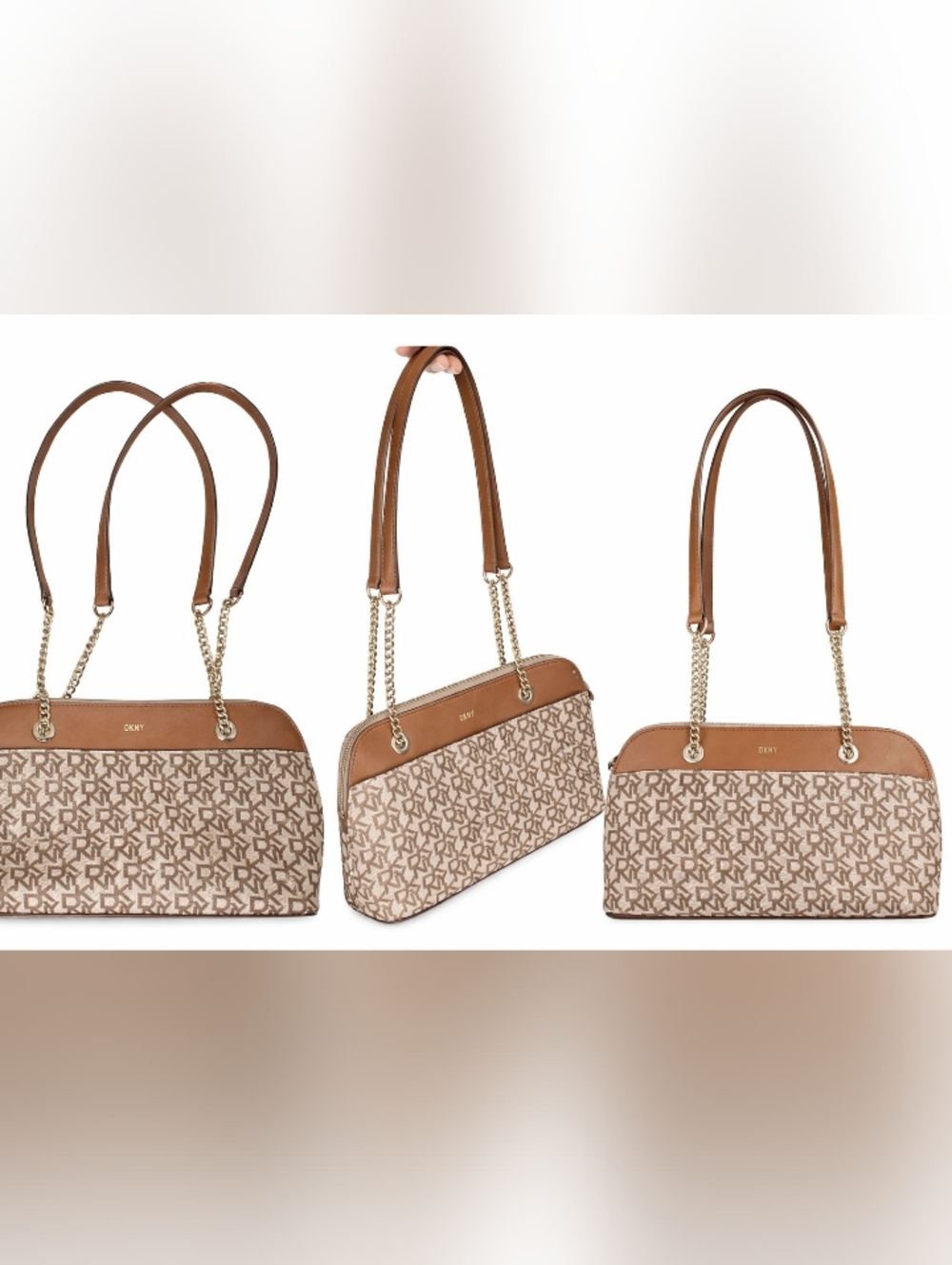 DKNY Monogram Chain Shoulder Bag – Classic & Chic!
